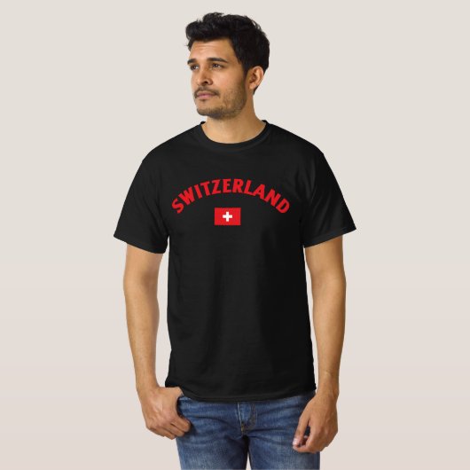 Switzerland Flag Tシャツ (正面フル)