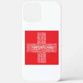 Switzerland Flag Word Cloud Case-Mate iPhoneケース (裏面)