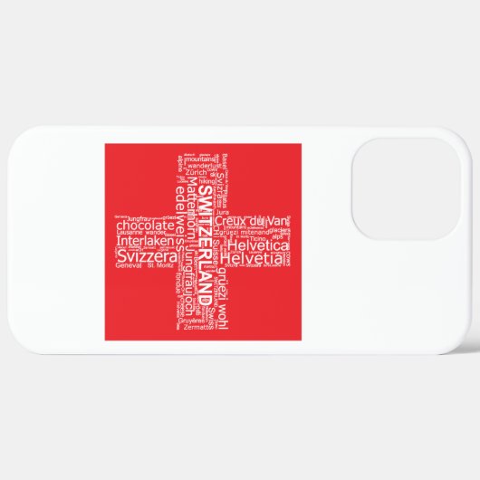 Switzerland Flag Word Cloud Case-Mate iPhoneケース (裏面 / 右)