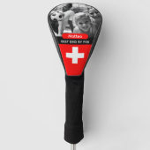 Switzerland Golf, Best Dad, Swiss Flag, Photo ゴルフヘッドカバー (正面)