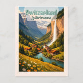 Switzerland Lauterbrunnen ポストカード (正面)
