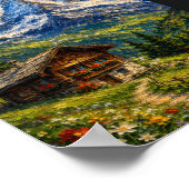 Switzerland: Majestic Matterhorn Mountain Art Souv ポスター (角)