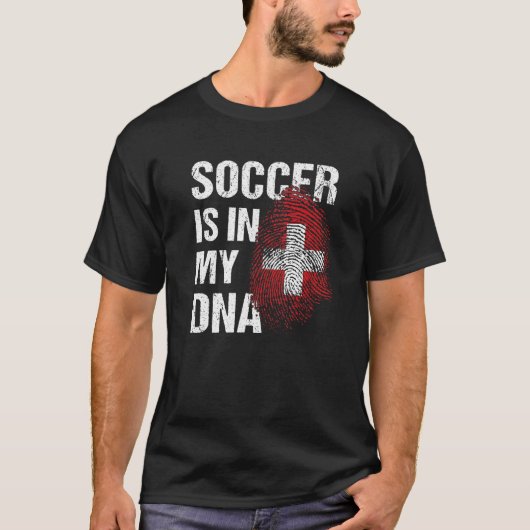 Switzerland Soccer Swiss Football Suisse Futbol 1 Tシャツ (正面)