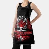 Switzerland Swiss Canadian Canada Tree Roots Flag エプロン (インサイチュ)