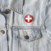 Switzerland & Swiss Flag Cross fashion / Buttons 缶バッジ (インサイチュ)
