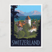 Switzerland Vintage Travel ポストカード (正面)