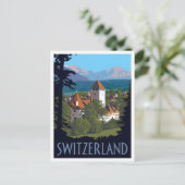 Switzerland Vintage Travel ポストカード (スタンド正面)
