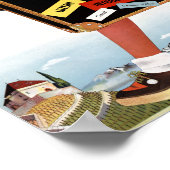 Switzerland Vintage Travel Poster ポスター (角)