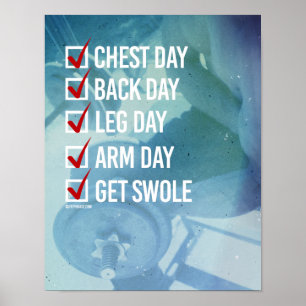 Swole -人のフィットネス得る チェックリスト-を.png ポスター