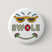 Swole Bodybuilding 缶バッジ (正面)