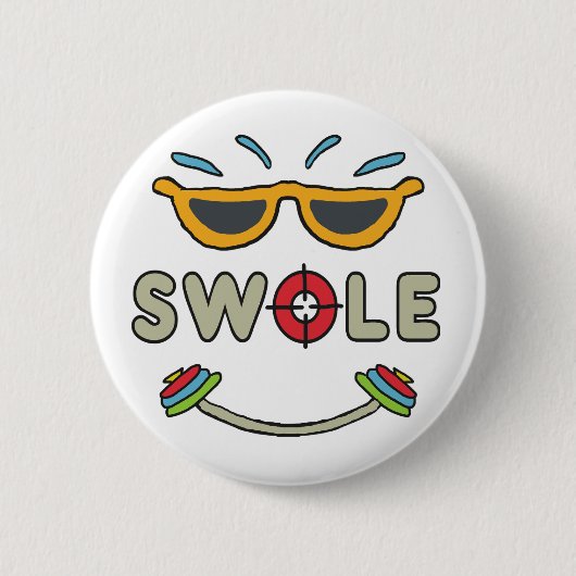 Swole Bodybuilding 缶バッジ (正面)