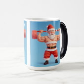 Swole Santa:利益と提供プレゼント モーフィングマグカップ (正面右)