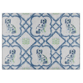 Swoon Staffordshire Dogs Trellis Slate and Green カッティングボード (正面)