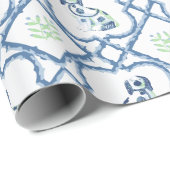 Swoon Staffordshire Dogs Trellis Slate and Green ラッピングペーパー (ロールコーナー)