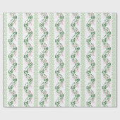 Swoon Staffordshire Dogs Vine Pink and Green ラッピングペーパー (フラット)