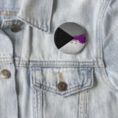 swoopファンシーと渦巻き型性愛プライド国旗 缶バッジ (インサイチュ)