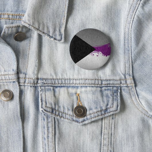 swoopファンシーと渦巻き型性愛プライド国旗 缶バッジ (インサイチュ)