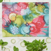 Swooshの落書きの台所タオル キッチンタオル (折り畳み)