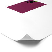 Sword & Clematis – Medieval Floral Blade ポスター (角)