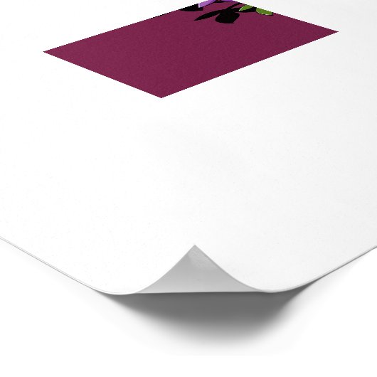 Sword & Clematis – Medieval Floral Blade  ポスター (角)