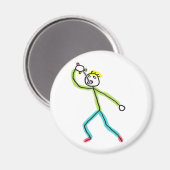 Sword Swallowing Stickman マグネット (正面/裏面)