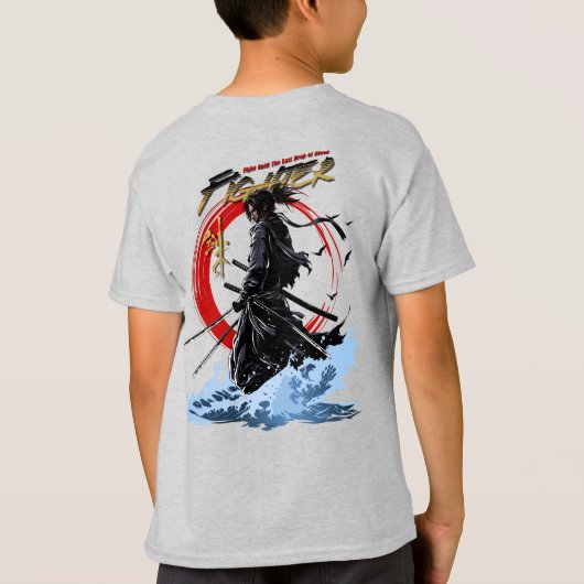 Swordfighter | キッズ tシャツ (裏面)