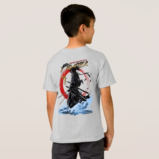 Swordfighter | キッズ tシャツ (裏面フル)