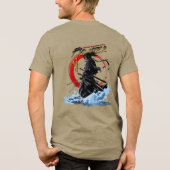 Swordfighter | メンズ ロングスリーブ トライブレンドTシャツ (裏面)