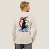 Swordfighter | メンズ ロングスリーブ トライブレンドTシャツ (背面全体)