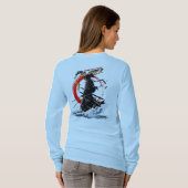 Swordfighter | 女性用ロングスリーブ tシャツ (裏面フル)