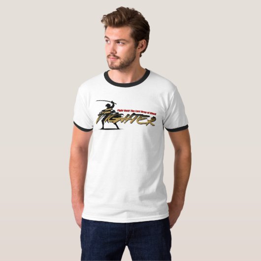 Swordfighter | Men's Ringer Tシャツ (正面フル)