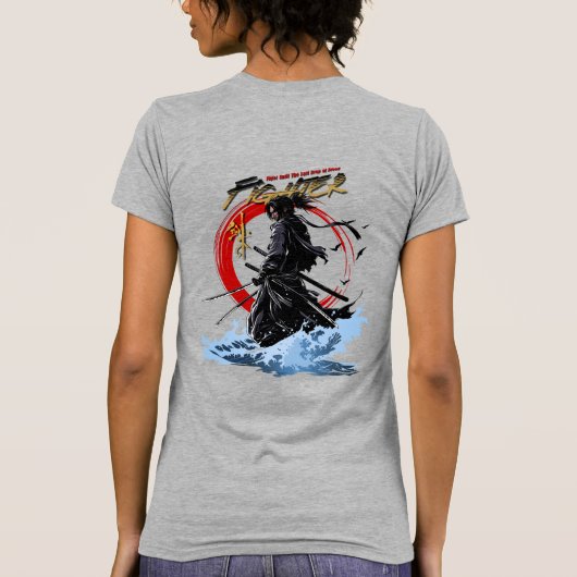 Swordfighter | Women's Slim fit Tシャツ (裏面)