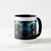 Swords Mugとの海賊スカル マグカップ (正面右)