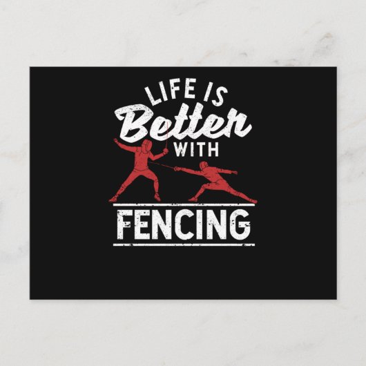 Swordsman Martial Arts Fencer Life ポストカード (正面)