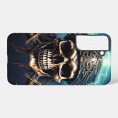 SwordsPhoneケースを使用した海賊スカル Samsung Galaxyケース (裏面横)