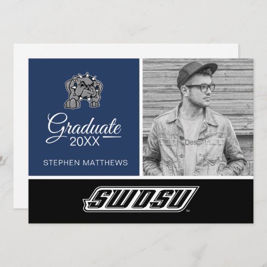 SWOSU大学卒業生 招待状 (正面/裏面)