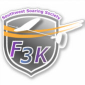 SWSS カスタム F3Kエンブレム付きカットビニールステッカー シール (正面)