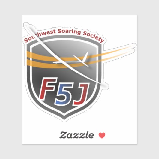 SWSS カスタム F5Jエンブレム付きカットビニールシール シール (シート)