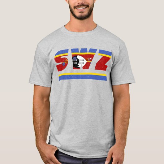 SWZ Swaziland Eswatini African ISO Code 3166 Tシャツ (正面)