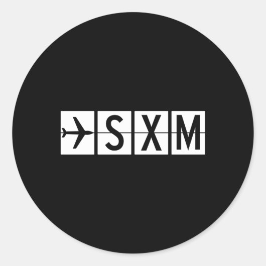 Sxmサンミンマエンエアポート ラウンドシール (正面)