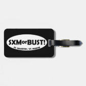 SXMorBUSTの荷物のラベル-黒 ラゲッジタグ (裏面横)
