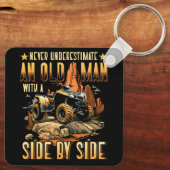 SXSクールグランドパメンズパパオフロードUTV ATVサイド –  キーホルダー (裏面)