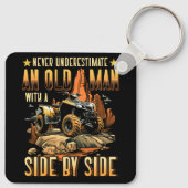 SXSクールグランドパメンズパパオフロードUTV ATVサイド –  キーホルダー (裏面)