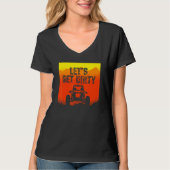 SxS Get Dirty Mountains Sunset Tシャツ (正面)
