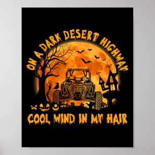 SxS UTV ダークデザートハイウェイ クールマインド ハロウィン ライド ポスター