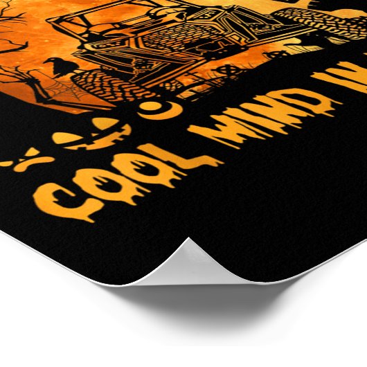 Sxs Utv Dark Desert Highway Cool Mind Halloween Ri ポスター (角)