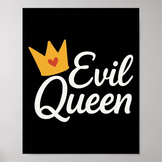 Sy Evil Queen Crown Funny Costume  ポスター (正面)