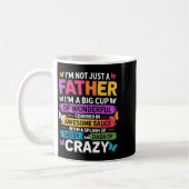 Sy Father Funny Quote Dad Humor Men Women  コーヒーマグカップ (左)