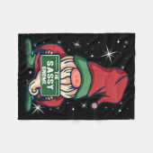 Sy Gnome Xmas Elf Matching Family Christmas Pajama フリースブランケット (正面(横))