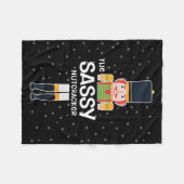 Sy Nutcracker Family Matching Funny Gift Pajama  フリースブランケット (正面(横))
